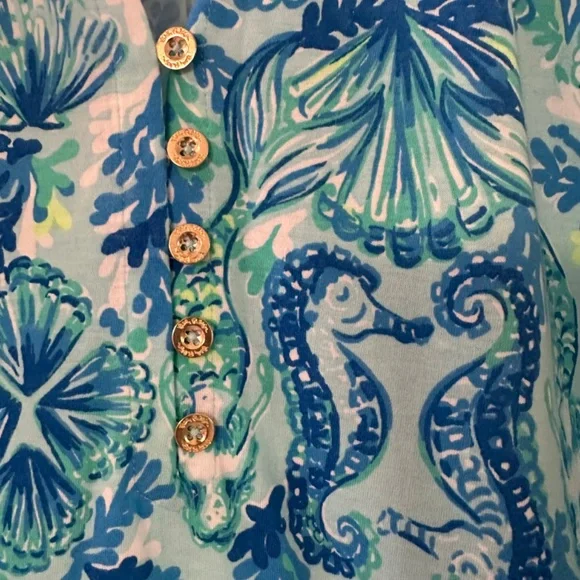 EUC Lilly Pulitzer Azlynn Ruffle Collar Dress, Size Large - Picture 10 of 11